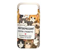 Carcasa para iPhone 17 Pro MAX Gato antidepresivo Divertido mamá papá niños Miau