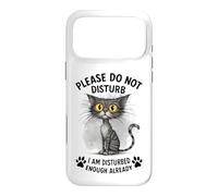 Carcasa para iPhone 17 Pro MAX Gato Gracioso ya Molesto Déjame Solo Kitty