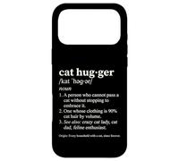 Carcasa para iPhone 17 Pro MAX Gato Hugger Definición Divertido Diccionario Estilo Felino Amante