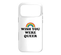 Carcasa para iPhone 17 Pro MAX Gay Pride Wish You were Queer Rainbow Pride LGBTQ Lesbian