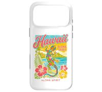 Carcasa para iPhone 17 Pro MAX Gecko Hawaiano Hibiscus Beach Tropical Hawaii Aloha Spirit