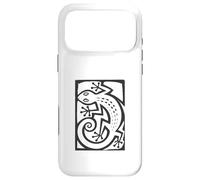Carcasa para iPhone 17 Pro MAX Gecko Linocut Style Minimalista Animal Art