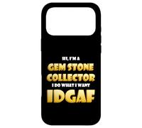 Carcasa para iPhone 17 Pro MAX Gem Stone Collector Idgaf Rare Gems Crystal Rock Collections