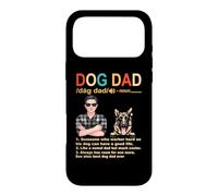 Carcasa para iPhone 17 Pro MAX German Shepherd Dog Dad Definition Funny Fathers Day