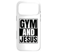Carcasa para iPhone 17 Pro MAX Gimnasio y Jesús Entrenador Cristiano Gracia Dios Salvador Atleta