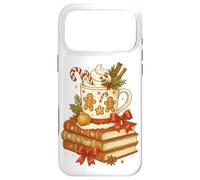 Carcasa para iPhone 17 Pro MAX Gingerbread Hot Cocoa & Books Cozy Christmas Reader