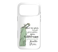 Carcasa para iPhone 17 Pro MAX Give Me Your Tired Huddled Masses Statue of Liberty Freedom