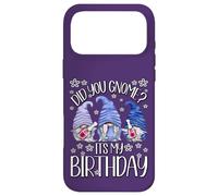 Carcasa para iPhone 17 Pro MAX GNOME Birthday For Women Did You GNOME It`s My Birthday