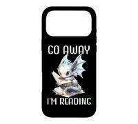 Carcasa para iPhone 17 Pro MAX Go Away I'm Reading Book Dragon Blue Dragon Book Lover Books