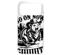 Carcasa para iPhone 17 Pro MAX Go On Now Giiiit Lémur Vaquero Humor Occidental Vintage