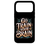Carcasa para iPhone 17 Pro MAX Go Train Your Brain Fitness Enfoque Metas Bienestar -