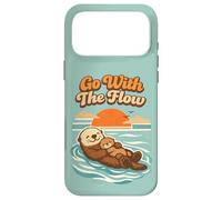 Carcasa para iPhone 17 Pro MAX Go with The Flow Sea Otter Retro Animal