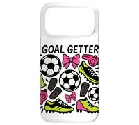 Carcasa para iPhone 17 Pro MAX Goal Getter Coquette - Diseño de fútbol con Lazos y Tacos