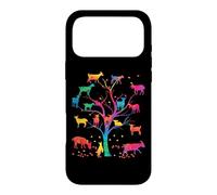 Carcasa para iPhone 17 Pro MAX Goat Tree Colorful Goat mom Goat Dad Goat Girl