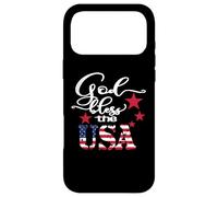 Carcasa para iPhone 17 Pro MAX God Bless The USA 4th of July Patriotic US Flag