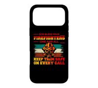 Carcasa para iPhone 17 Pro MAX God Bless Your Firefighters Proud Firefighter For Dad Men