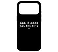 Carcasa para iPhone 17 Pro MAX God is Good All The Time Cristiano Cruz Fe Iglesia Mensaje