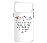 Carcasa para iPhone 17 Pro MAX God is in The Midst of Her She Will Not Be Moved Psalm 46:5