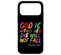 Carcasa para iPhone 17 Pro MAX God is Within Her She Will Not Fall Shirt