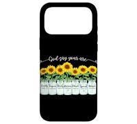 Carcasa para iPhone 17 Pro MAX God Says You Are Girasol Mason Jar Christian Religious