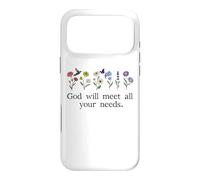 Carcasa para iPhone 17 Pro MAX God Will Meet All Your Needs Philippians 4:19 4:9 Christian
