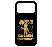 Carcasa para iPhone 17 Pro MAX Golden Birthday Boys Girls Bday Fiesta de cumpleaños Bombero
