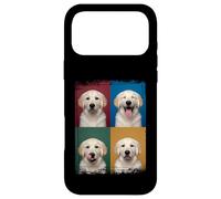 Carcasa para iPhone 17 Pro MAX Golden Retriever Puppy Pop Art Expressions Retrato
