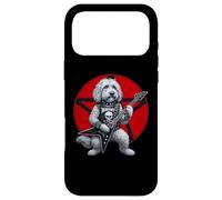 Carcasa para iPhone 17 Pro MAX Goldendoodle Heavy Metal Guitarra Rock Dog Lover
