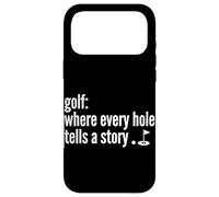 Carcasa para iPhone 17 Pro MAX Golf Donde Cada Agujero Cuenta Una Historia Golfing Golf Lover Divertido