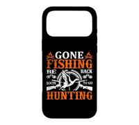 Carcasa para iPhone 17 Pro MAX Gone Fishing Be Back Soon To Go Hunting Hunter Life Nature