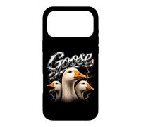 Carcasa para iPhone 17 Pro MAX Goose Retro Farm Bird Squad Toca la bocina Divertida