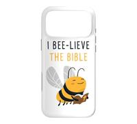 Carcasa para iPhone 17 Pro MAX Gospel Kids Christian Faith Cute Bee: I Bee-Lieve The Bible