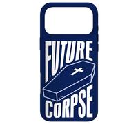 Carcasa para iPhone 17 Pro MAX Gótico Futuro Cadáver Divertido Gótico Cita Negro Escena EMO