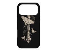 Carcasa para iPhone 17 Pro MAX Gótico Polilla Anatomía Columna Luna Oculto Naturaleza