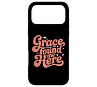 Carcasa para iPhone 17 Pro MAX Grace Found Me Here Cita Religiosa Fe Cristiana