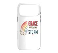 Carcasa para iPhone 17 Pro MAX Gracia después de la tormenta Boho Rainbow Oración Cristiana Positiva