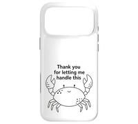 Carcasa para iPhone 17 Pro MAX Gracias por Dejarme Manejar Esto