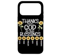 Carcasa para iPhone 17 Pro MAX Gracias Sea A Dios por Estas Bendiciones Girasol Cristiano