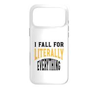 Carcasa para iPhone 17 Pro MAX Gracioso Clumsy Me enamoro Literalmente de Todo