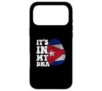 Carcasa para iPhone 17 Pro MAX Gracioso está en mi ADN Cuba Bandera Huella Digital