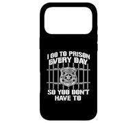 Carcasa para iPhone 17 Pro MAX Gracioso I Go To Prison Everyday So You Don't Have To Officer