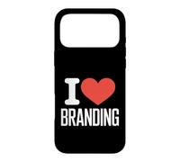 Carcasa para iPhone 17 Pro MAX Gracioso I Love Branding Decir Marketing Humor