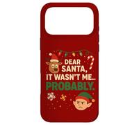 Carcasa para iPhone 17 Pro MAX Gracioso Querido Papá Noel, Probablemente no FUI yo Navidad