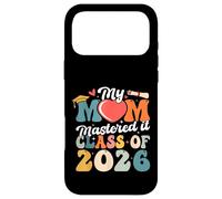 Carcasa para iPhone 17 Pro MAX Graduación Masters My Mom Mastered It Clase de 2026