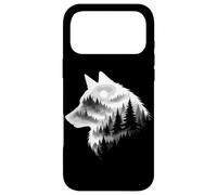 Carcasa para iPhone 17 Pro MAX Gráfico de Lobo y Lobo | Bosque y Vida Silvestre, Wolf Silhoutte