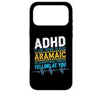 Carcasa para iPhone 17 Pro MAX Gráfico de neurodiversidad de Texto arameo con Errores de