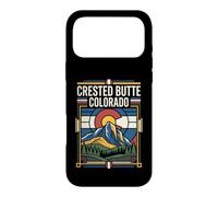 Carcasa para iPhone 17 Pro MAX Gráfico de Viaje de montaña con la Bandera de Colorado de Crested Butte