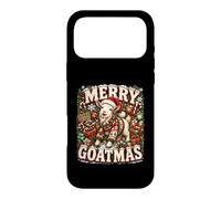 Carcasa para iPhone 17 Pro MAX Gráfico navideño Retro de Farm Goat Merry Goatmas