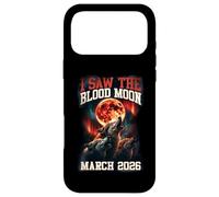 Carcasa para iPhone 17 Pro MAX Gráfico Retro de I Saw The Blood Moon 2026 Howling Wolves