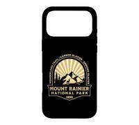 Carcasa para iPhone 17 Pro MAX Gráfico Retro Sunburst del Parque Nacional Mount Rainer Washington